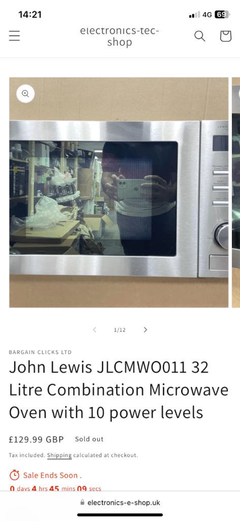 110 or nearest offer John Lewis JLCMO011 combination microwave