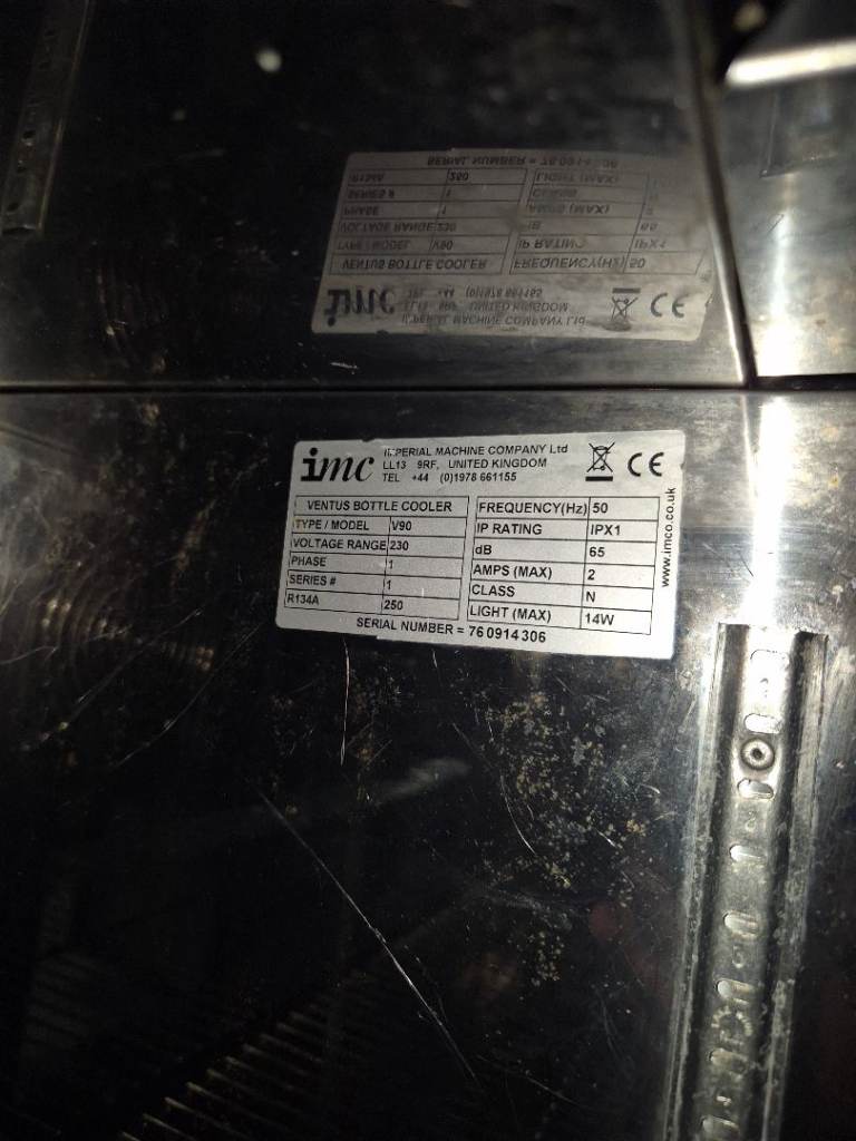 IMC Ventus V90 Bottle Cooler - Good Condition, Stainless Steel