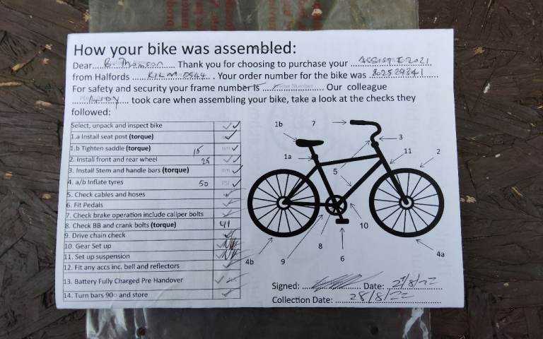 Halfords battery Assist bike