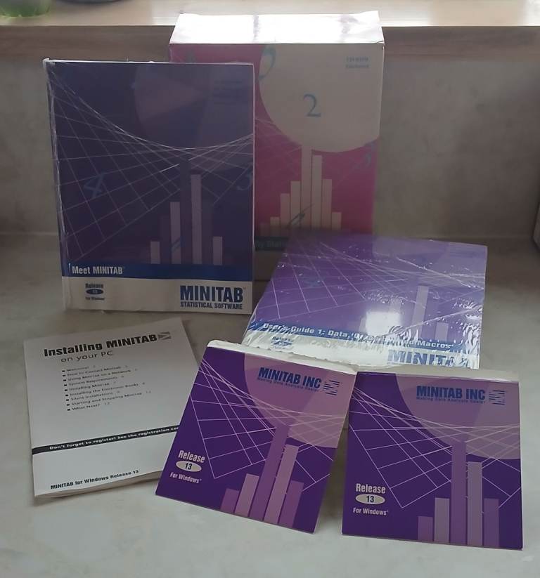 Minitab v13 Software with upgrade to v14