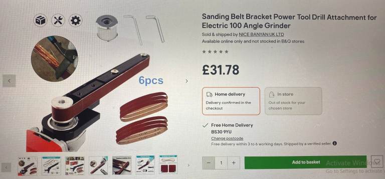 BELT SANDER BRACKET/ ANGLE GRINDER CONVERSION - NEW DELIVERY AVAILABLE 