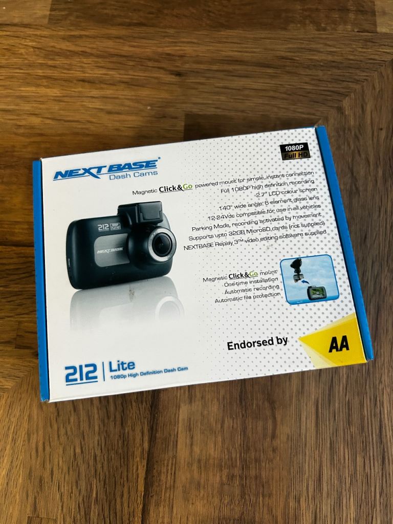 Next Base Dash Cam 212 Lite BNIB