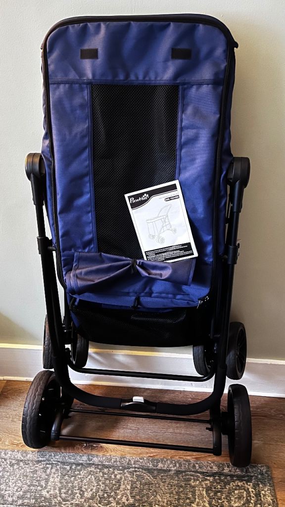 PawHut Foldable Dog Buggy/Stroller in Oxford Blue (Barely used)