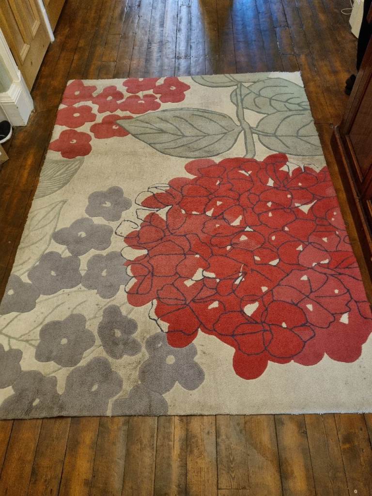 Next Pink Floral Rug