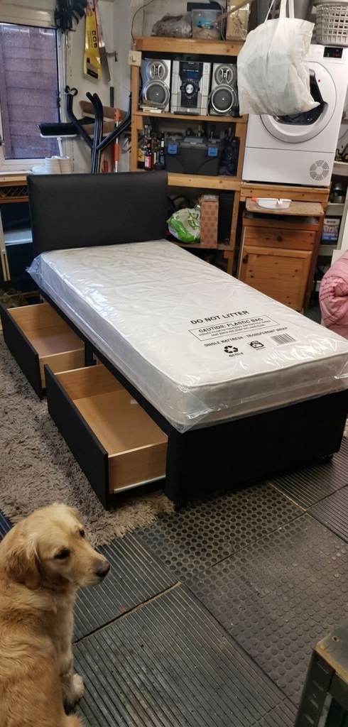 Cheap Single Bed with Drawer & Mattress  Brand New in Stock Perfect for Kids Rooms or Guest Bedrooms