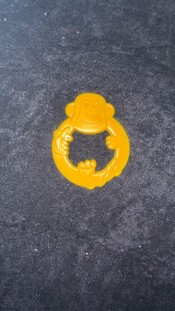Silicon monkey tether toy 
