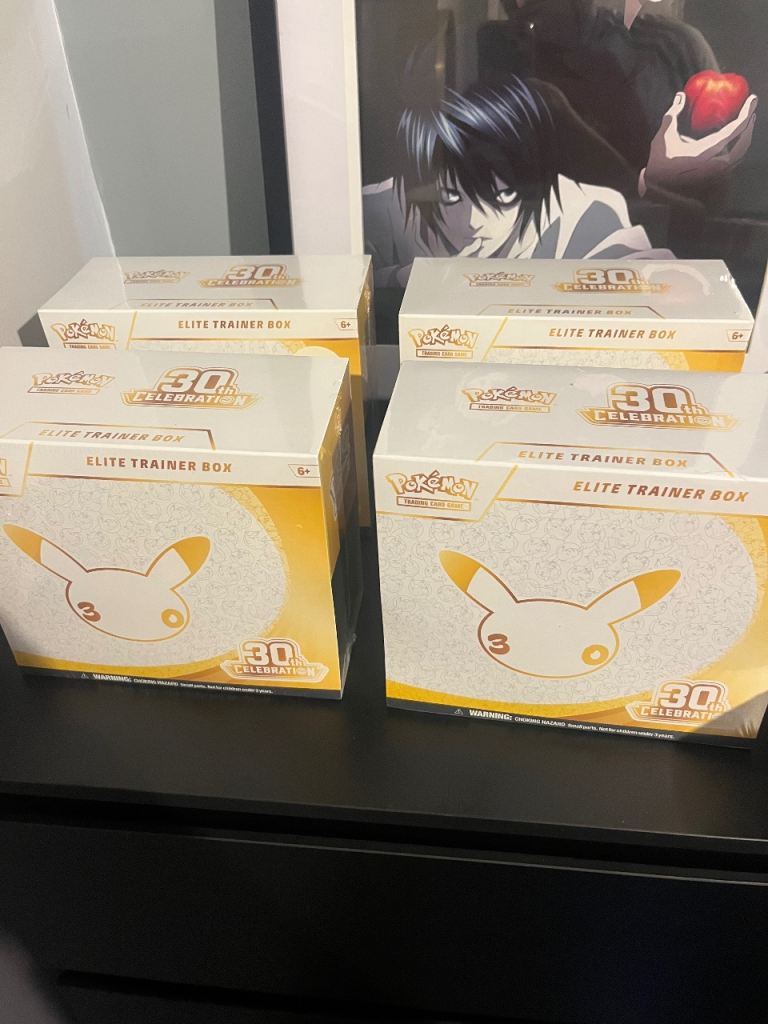 Pokemon 30th Celebration Elite Trainer Boxes & Poster Collection
