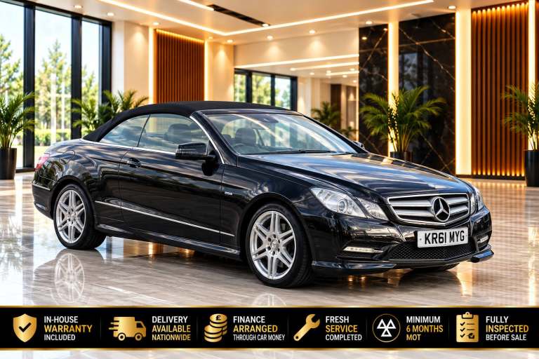 2012 Mercedes-Benz E Class E250 CDI BlueEFFICIENCY Sport 2dr Tip Auto CONVERTIBLE Diesel Automatic