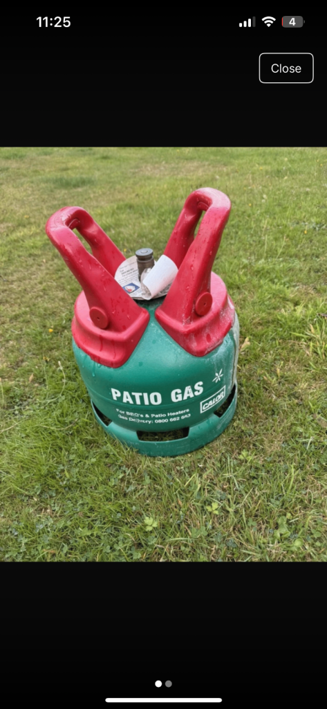 Full never used patio gas