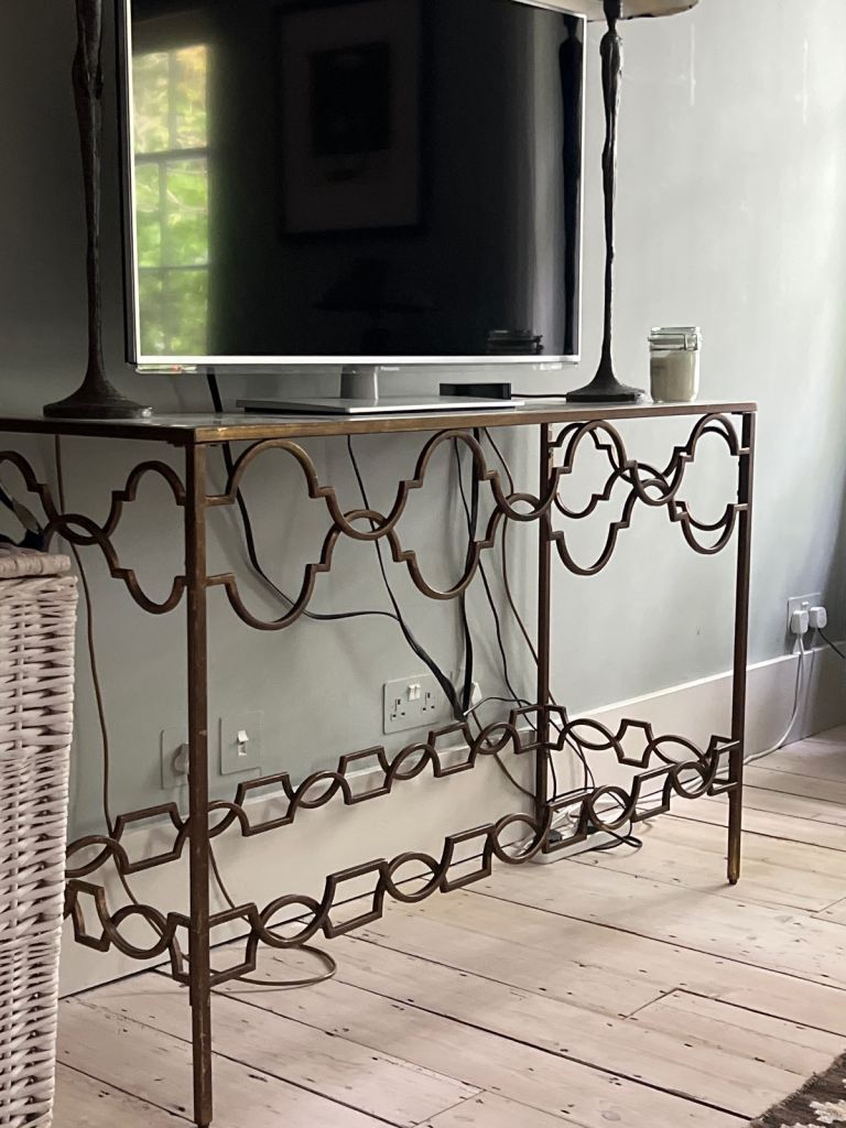 Oka brass console 