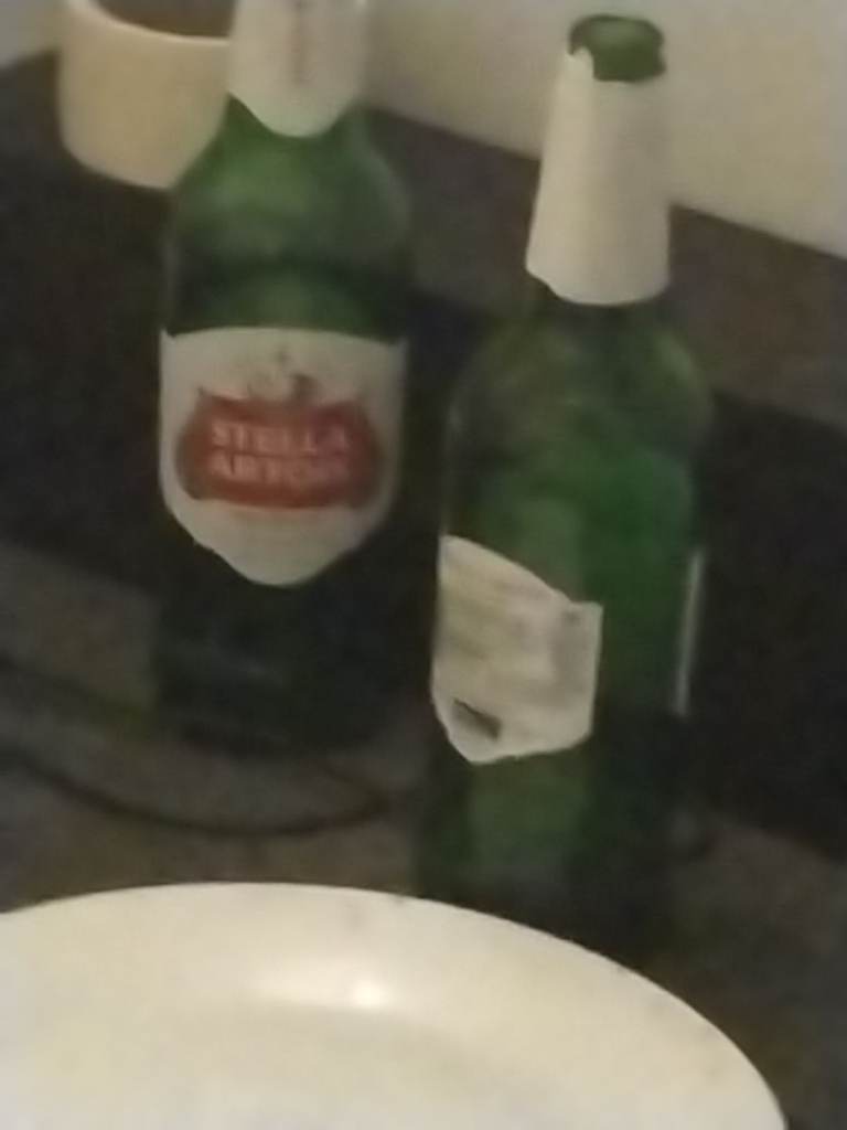 Lots of glass bottles 