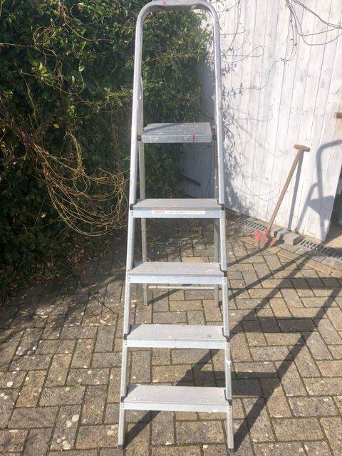 Aluminium  five stepladder