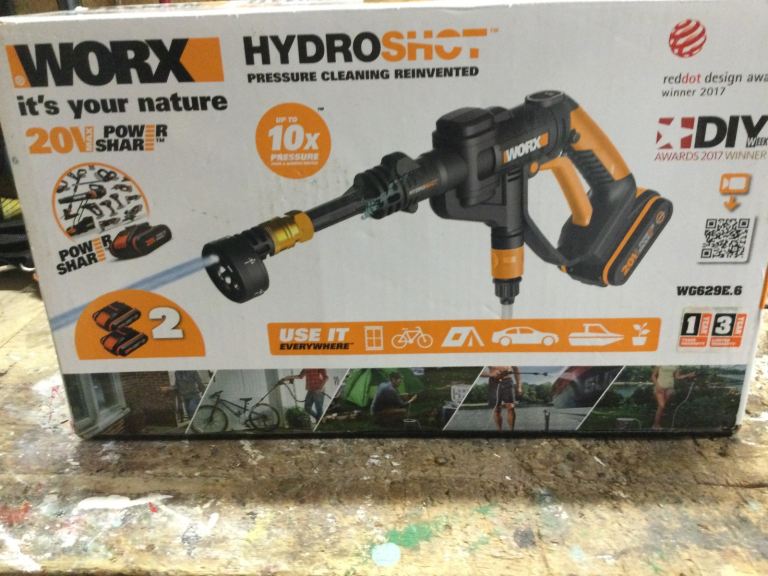 Worx hydro shot cordless power washer