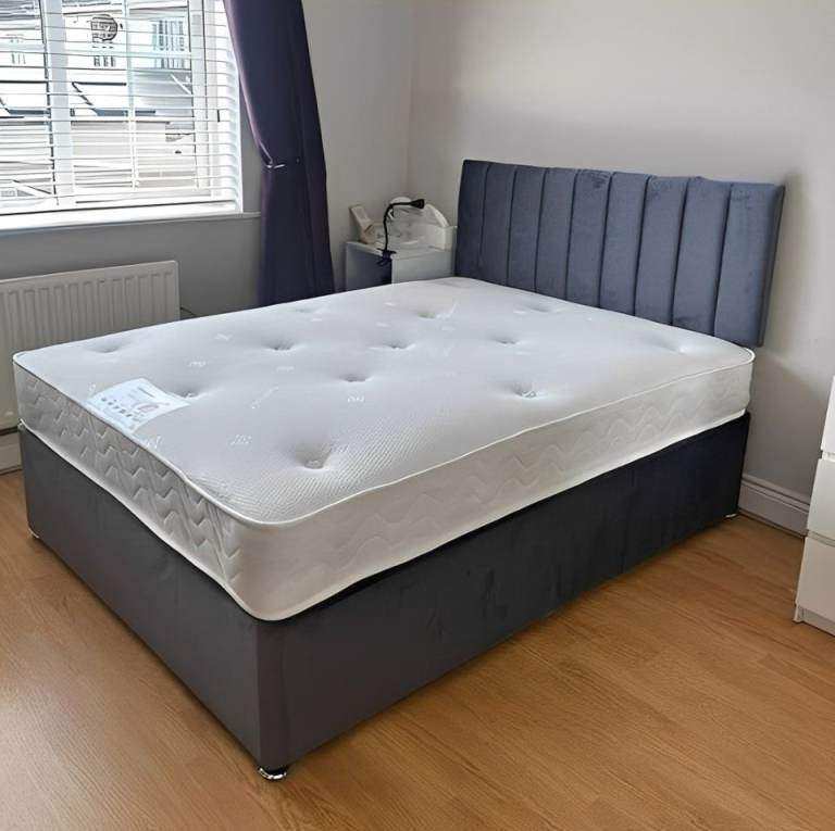 Best Seller 4FT6 Double Divan Set + Mattress / LIMITED OFFER :: FAST DELIVERY