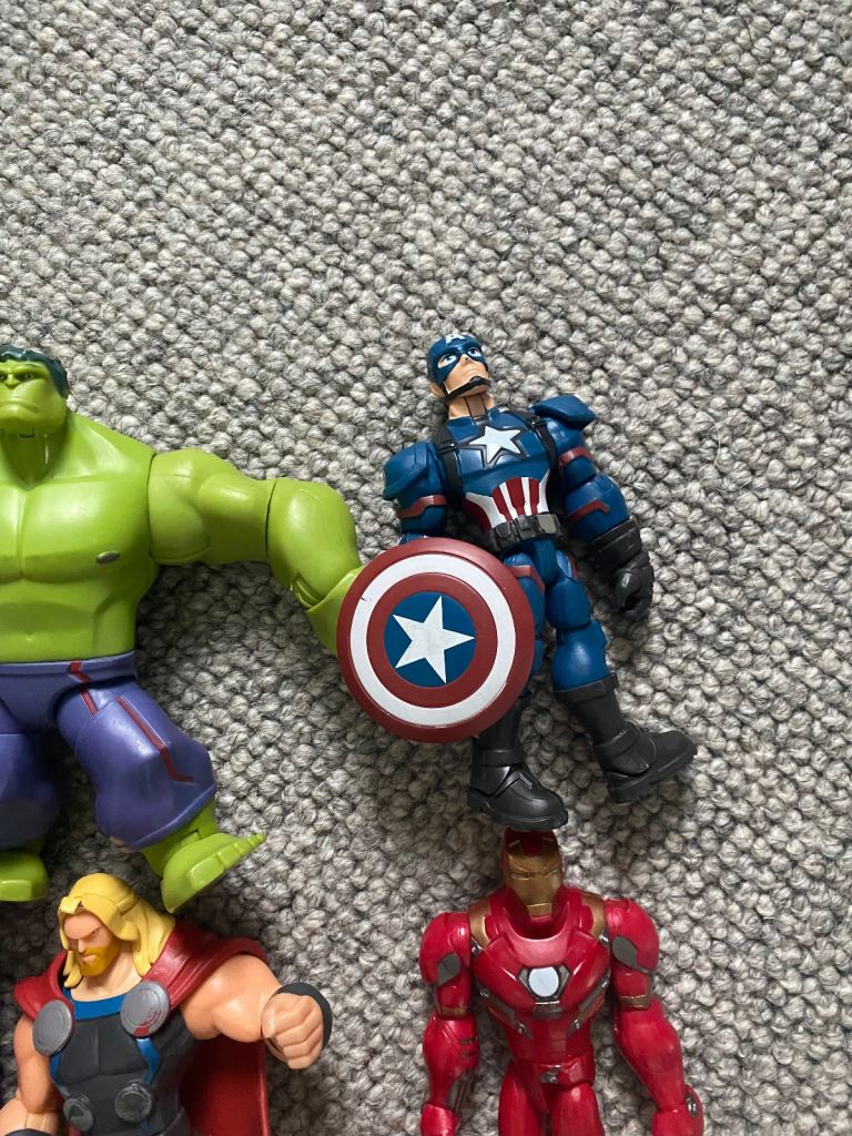 Marvel characters and Stretch Armstong