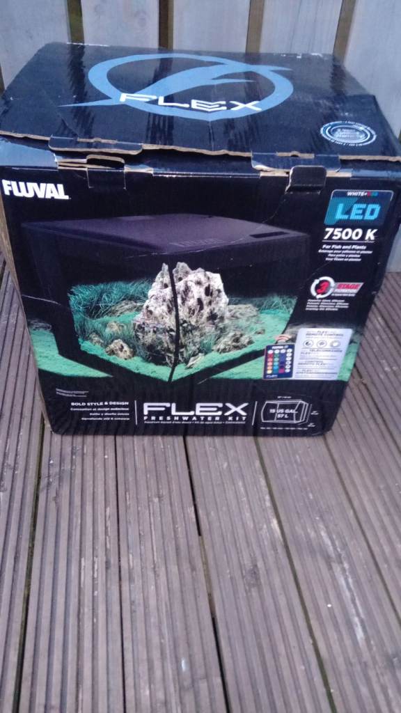 Fluval flex freshwater kit aquarium brand new heater inc