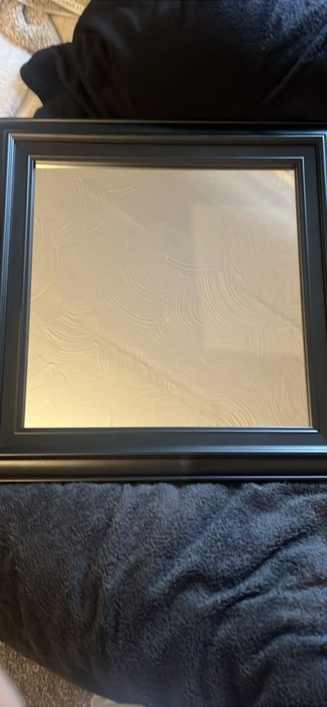 Black Frame Square Mirror