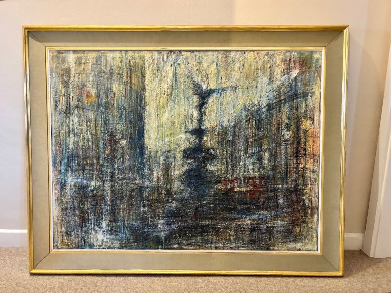 Piccadilly Circus oil painting