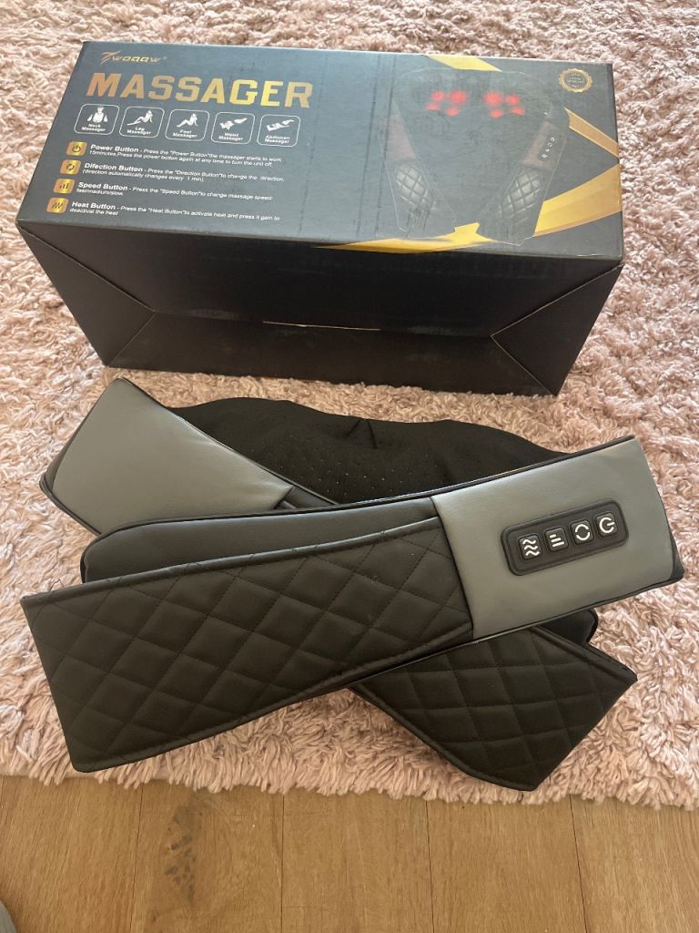 Turejo Neck & Back Massager with Heat - Black, Excellent Condition