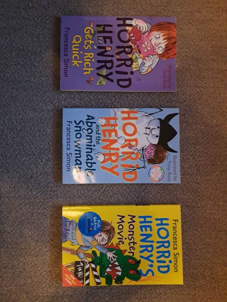 3 Horrid Henry Books by Francesca Simon