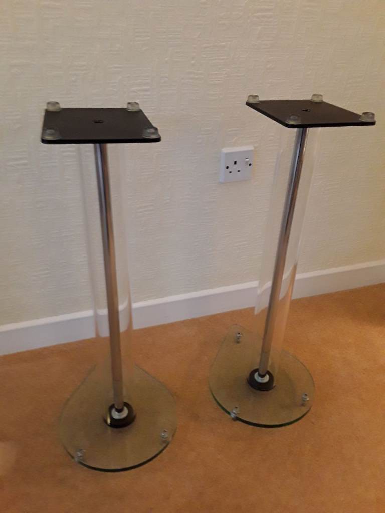 Atacama Aurora glass speaker stands 