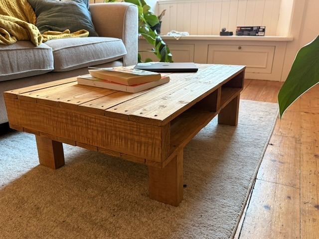 Solid wood coffee table (home made)