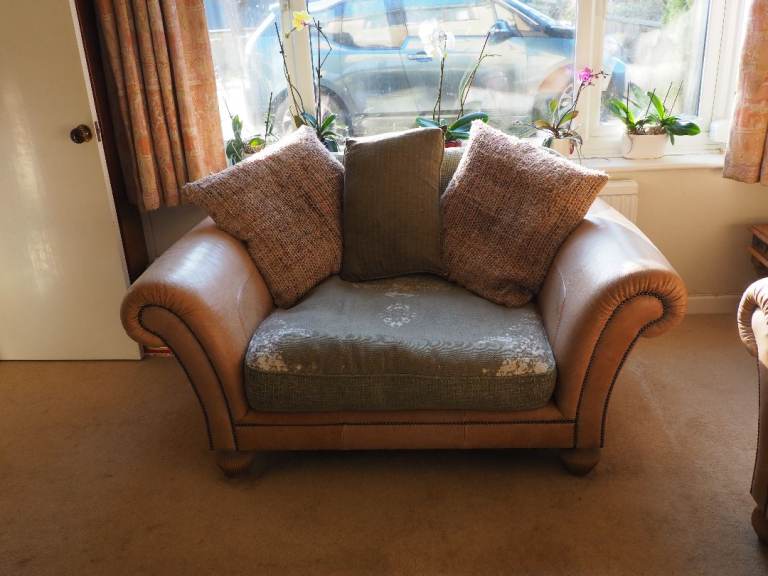 Sofa and snuggle chair