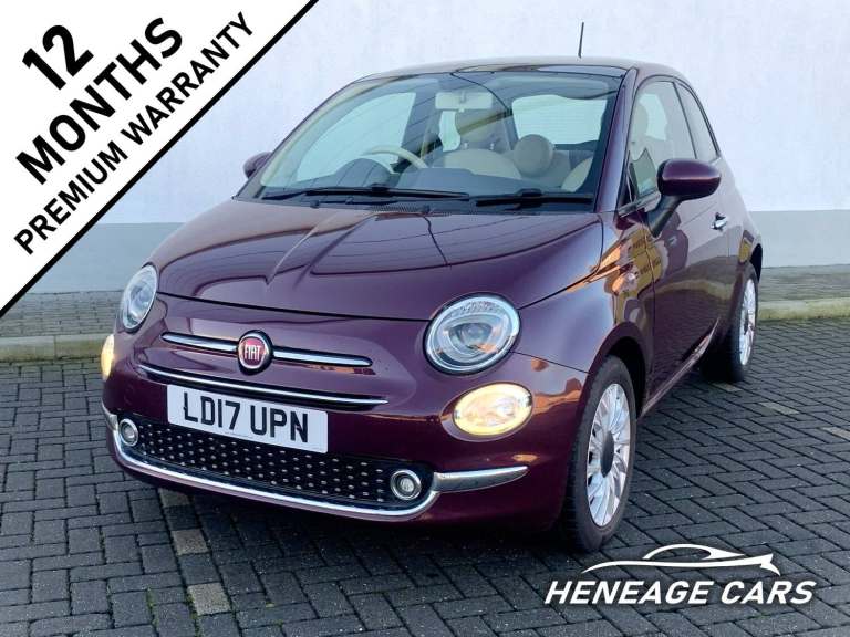 2017 (17) Fiat 500 1.2 Lounge Petrol 3-Door