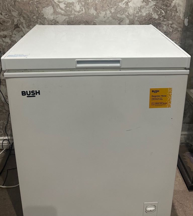 BUSH Chest Freezer – White, Good Condition