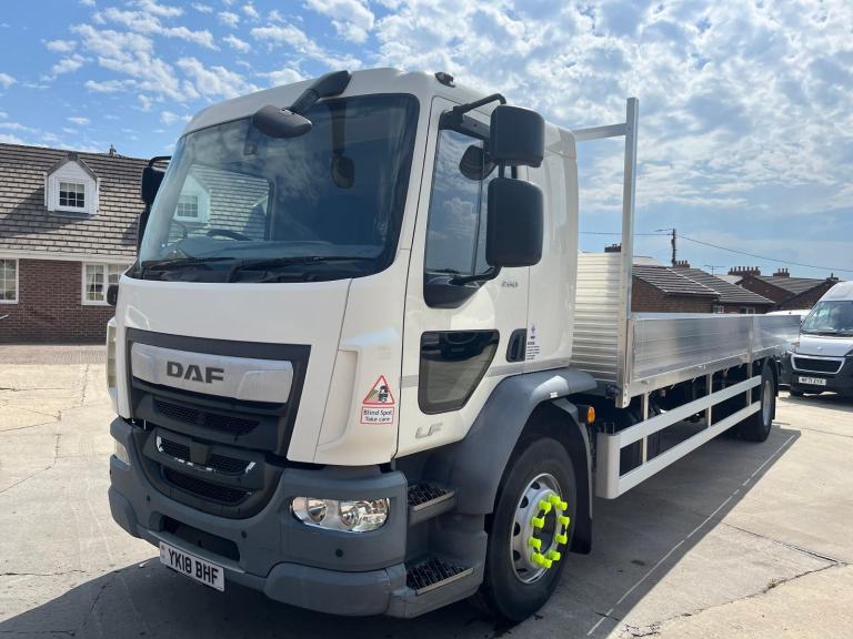 2018 DAF LF 55.260 18 ton alloy drop side 18 ton flatbed truck 