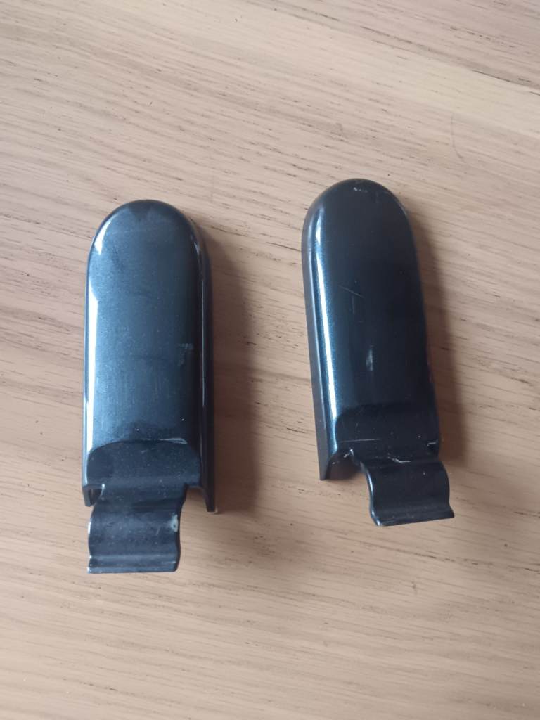 Mini R52 rear boot hinge cover trim, astro black metallic 