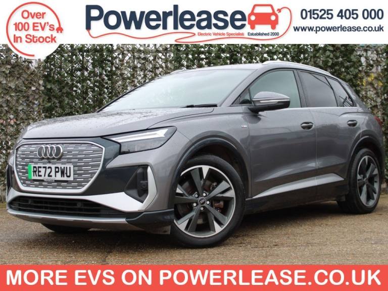 2022 Audi Q4 e-tron 40 S line SUV 5dr Electric Auto 82kWh (204 ps) ESTATE ELECTRIC Automatic
