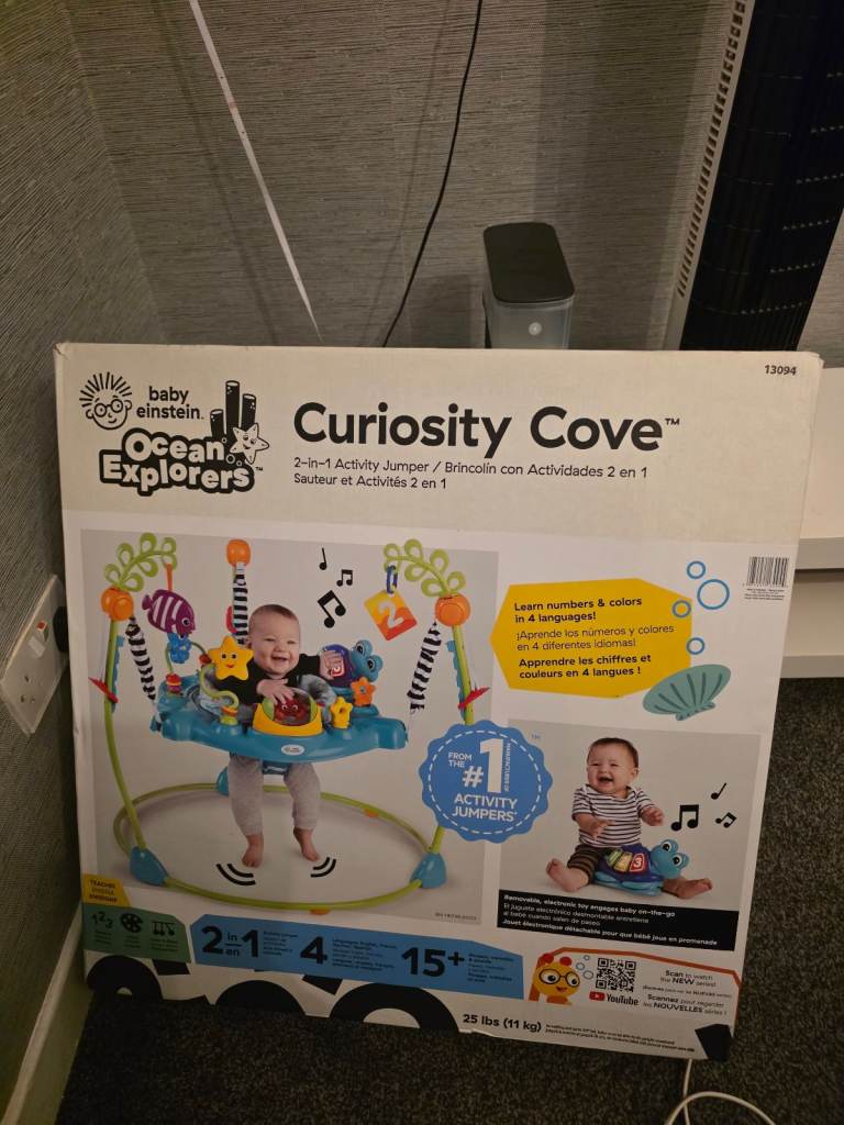 NEW Baby Einstein Curiosity Cove Ocean Explorers 2-in-1 Activity Jumper