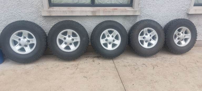 Defender boost alloys 235 85 16 bf goodrich tyres 