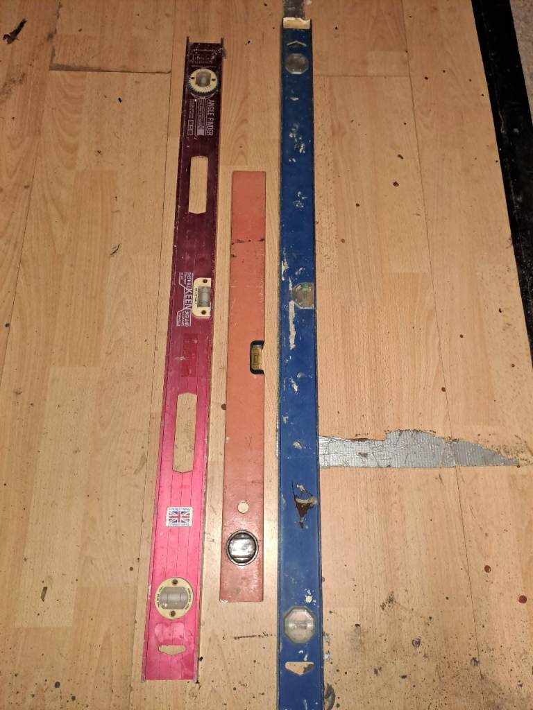 Spirit Levels - Set of 3, Various Sizes