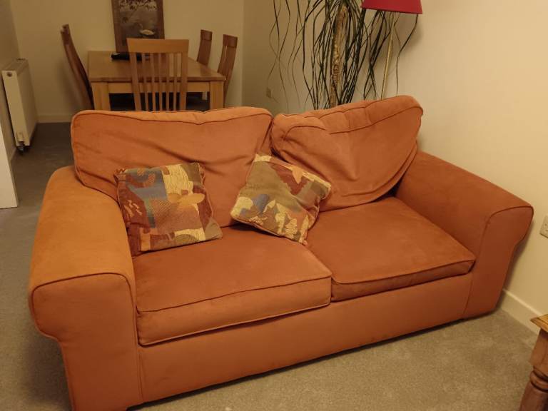 Orange sofa bed