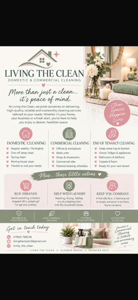Cleaning services - High attention to detail 