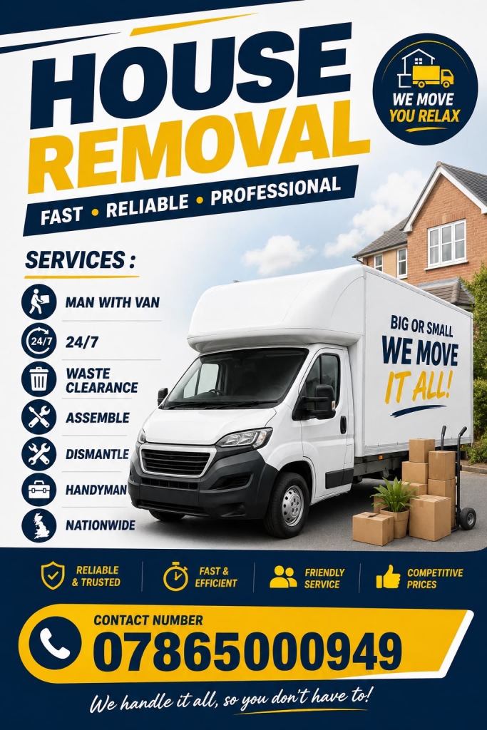 PROFESSIONAL CHEAP MAN AND VAN SOFA DELIVERY BIKE RECOVERY PUMP TRUCK LUTON VAN WASTE CLEARANCE 24/7