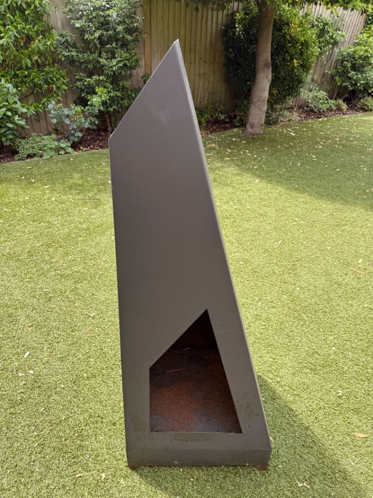 Modern Garden Chiminea / Outdoor Fire Pit – 1.2m Tall