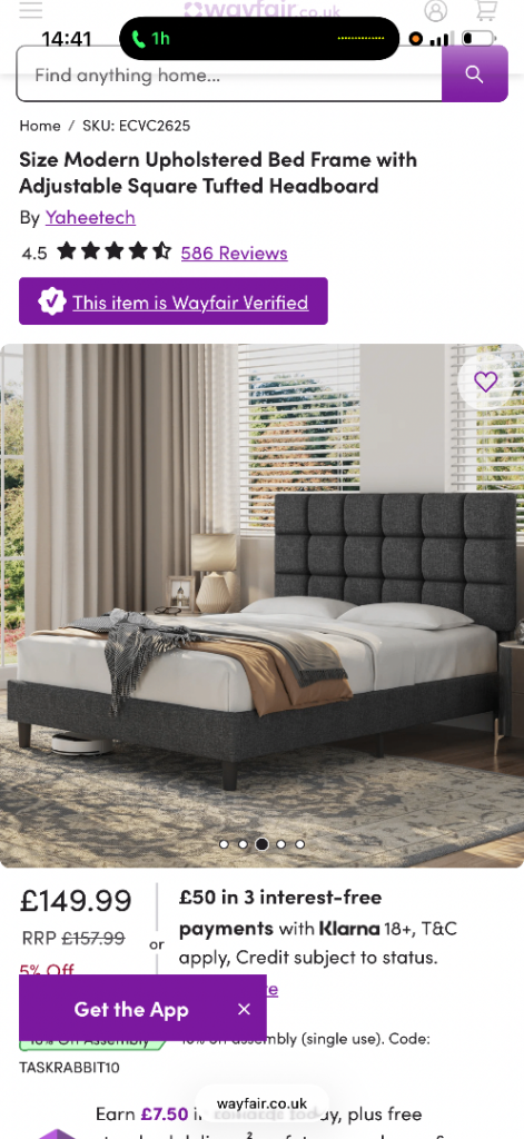 Used Kingsize bed and mattress like new