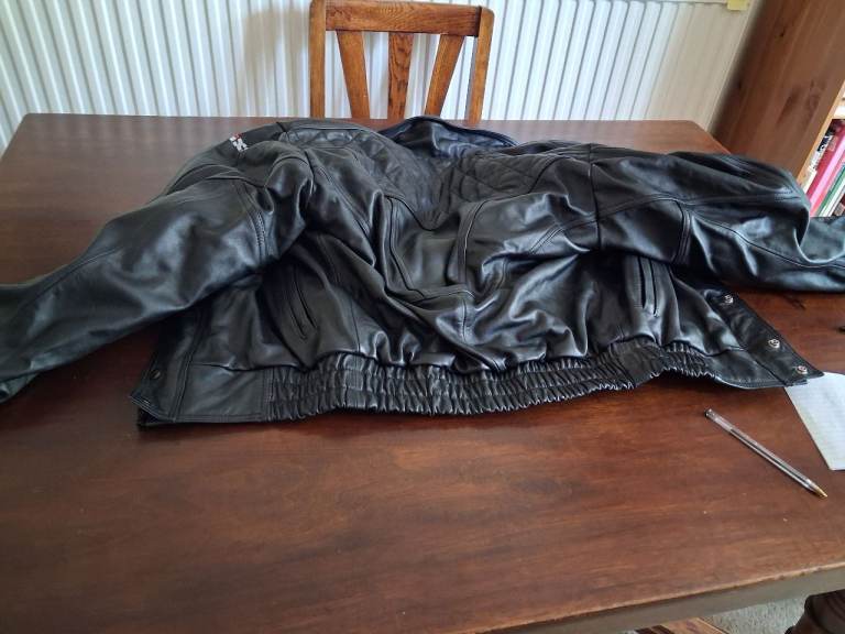 IXS Retro Leather motor Cycle Jacket. Size 50 