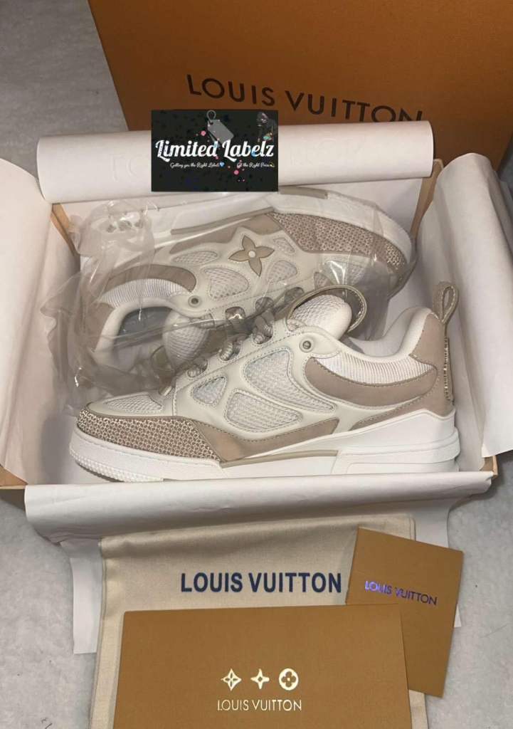 Ladies cream n white Louis Vuitton shoes 