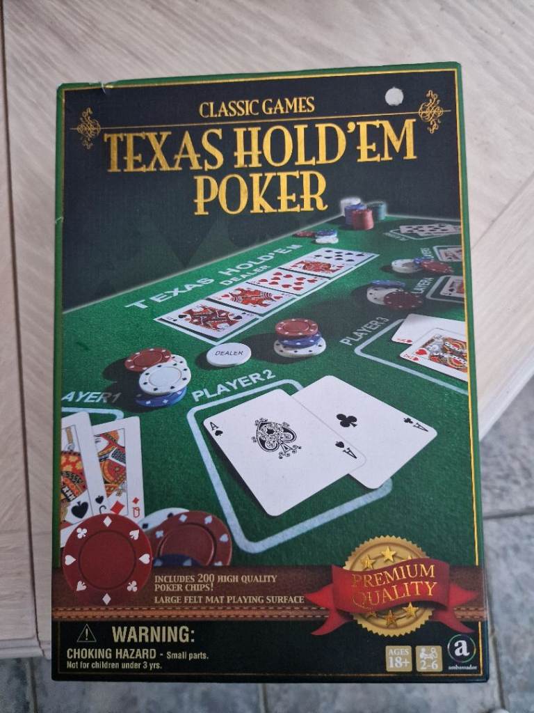 Classic Games Texas Hold'em Poker Set - New, Unopened