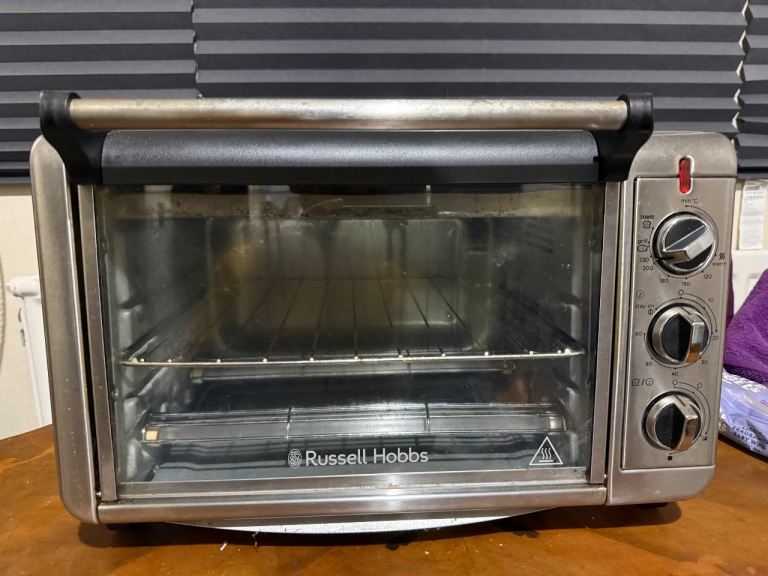 Russell Hobbs Mini Oven Grill - Silver, Good Condition