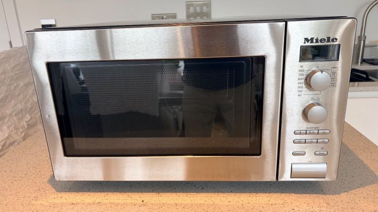 Miele M 6012 Microwave – Brushed Steel, Virtually Unused