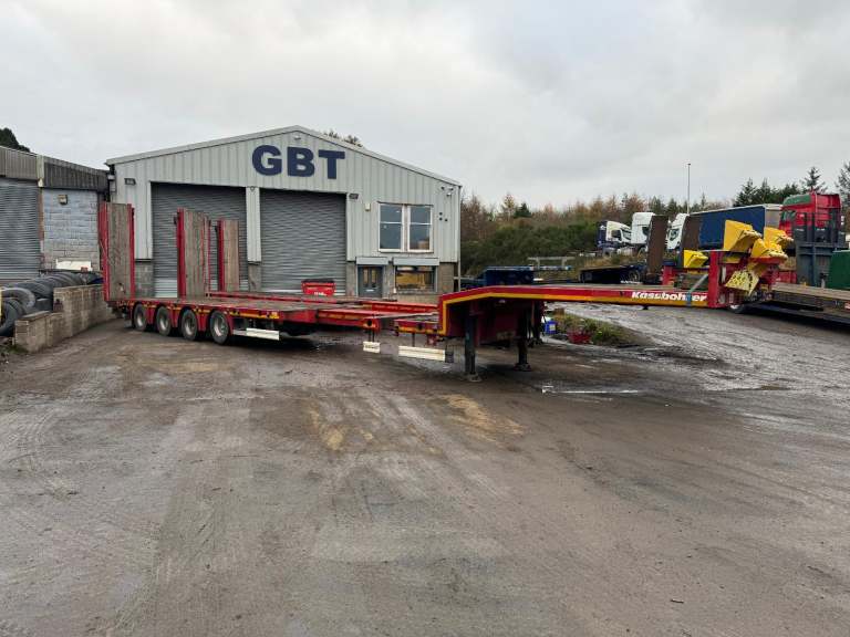 2017 4 axle kassbohrer low loader trailer 