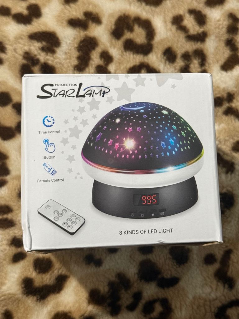 Star night lamp with remote 