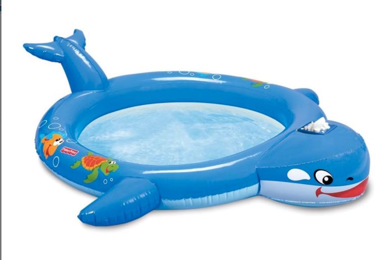 L👀k Fisher price whale garden pool New or indoor ball pool.