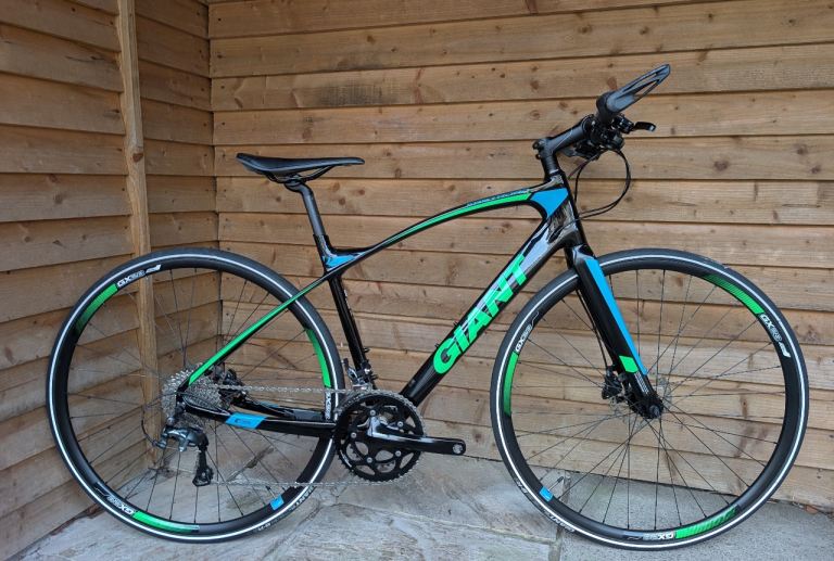 CARBON FIBRE Giant Fastroad 2 Medium Hybrid/Road Bike VIEW SWANSEA/BRIDGEND