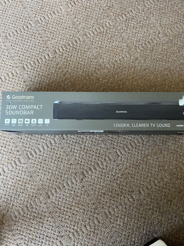 Goodmans 30W Compact Soundbar - Brand New in Box